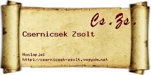 Csernicsek Zsolt névjegykártya
